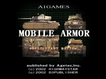 Mobile Armor (US) screen shot title